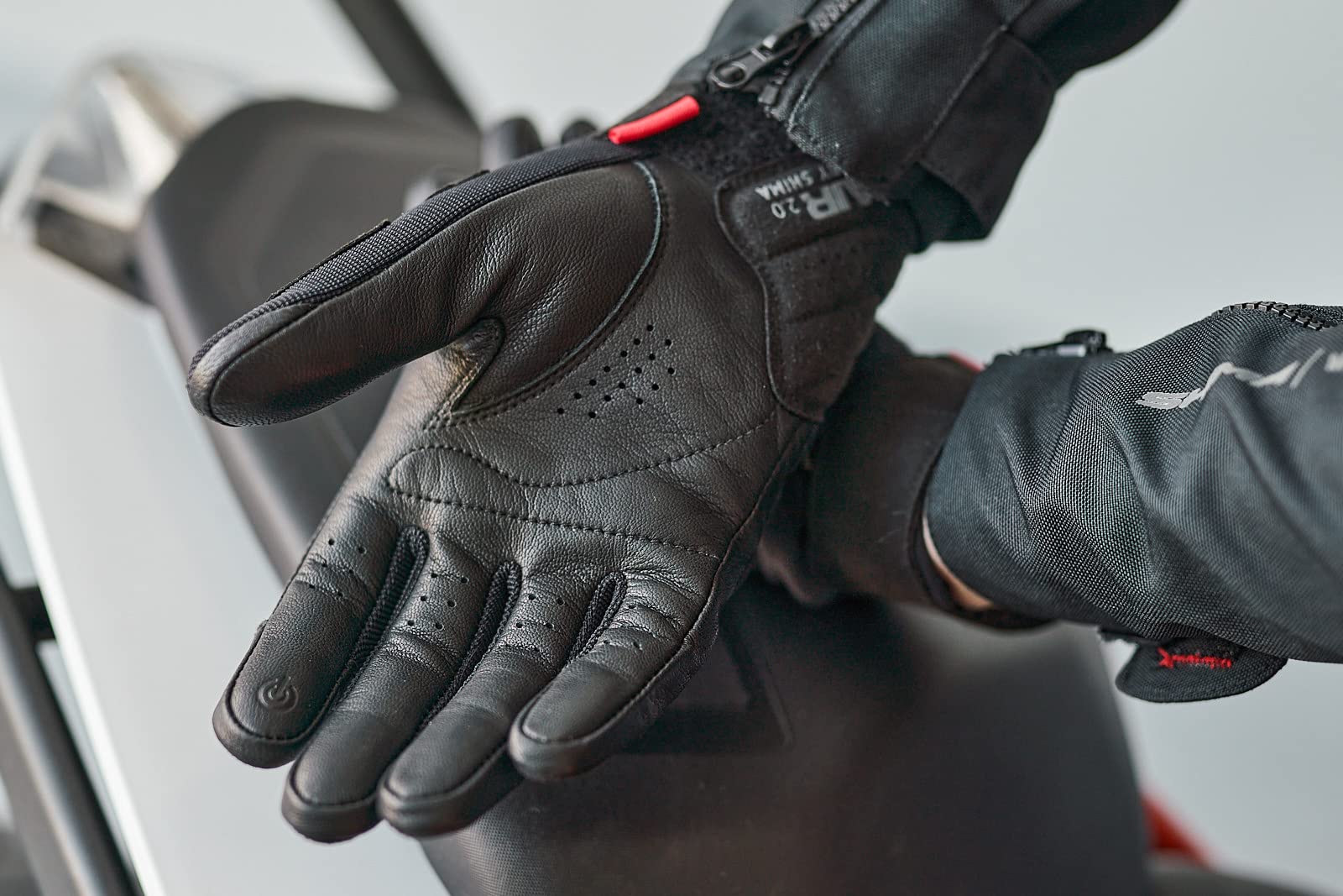 SHIMA Air 2.0 Motorcycle Gloves Men Leather Summer Biker Armoured Protectors Motorbike Perforated Ventilated Reinforced Touchscreen Motorsport Glove Street Motorbikes (Mens, Brown, L) - Image 6