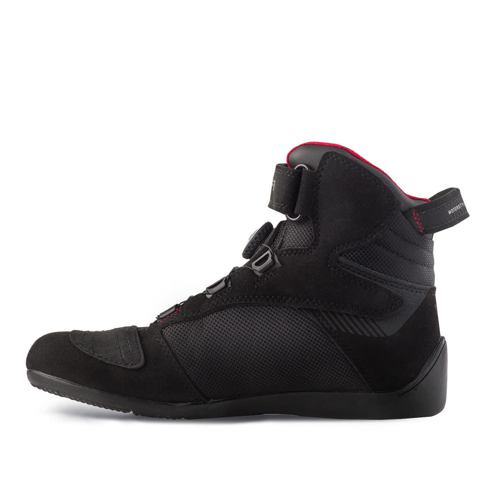 SHIMA EXO Vented, Motorcycle Shoes for Men | Breathable, Reinforced Street Riding Shoes with ATOP Closure System, Ankle Support, Anti-Slip Sole, Gear Pad (Black, 10) - Image 4