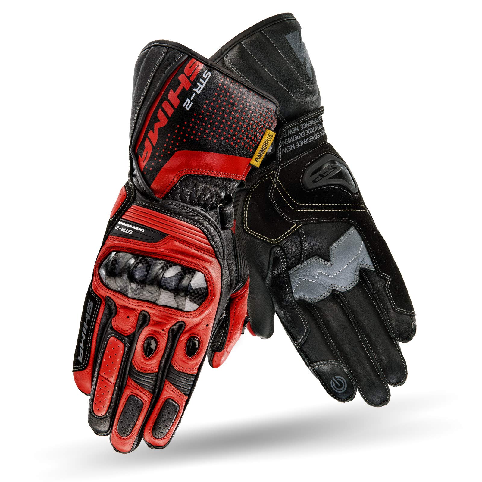 SHIMA STR-2 Motorcycle Gloves Men Leather Biker Armoured Ventilated Protectors Sliders Racing Powersports Motorsport - Image 3