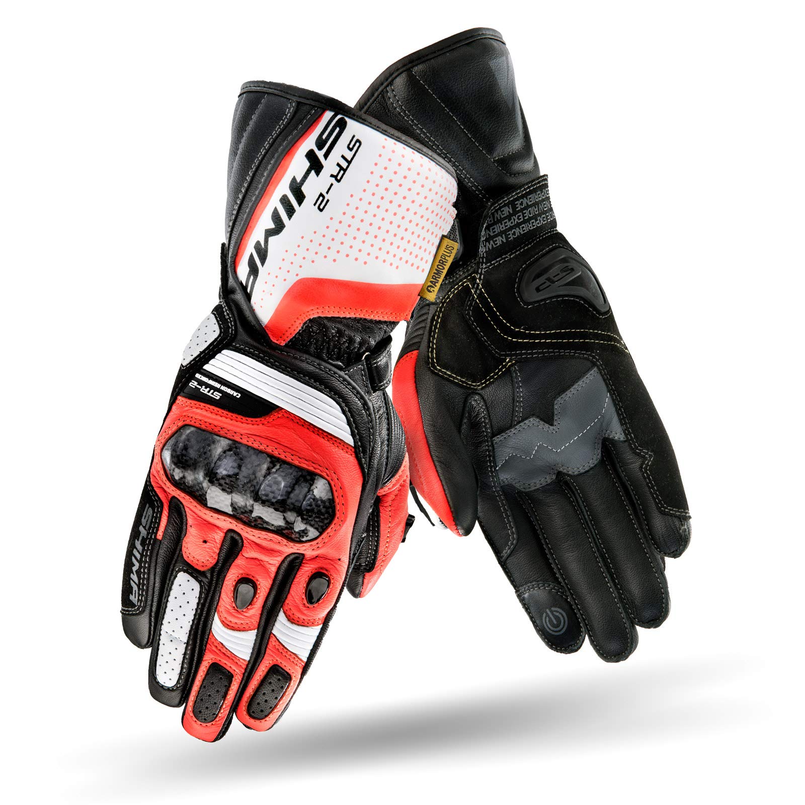 SHIMA STR-2 Motorcycle Gloves Men Leather Biker Armoured Ventilated Protectors Sliders Racing Powersports Motorsport - Image 3
