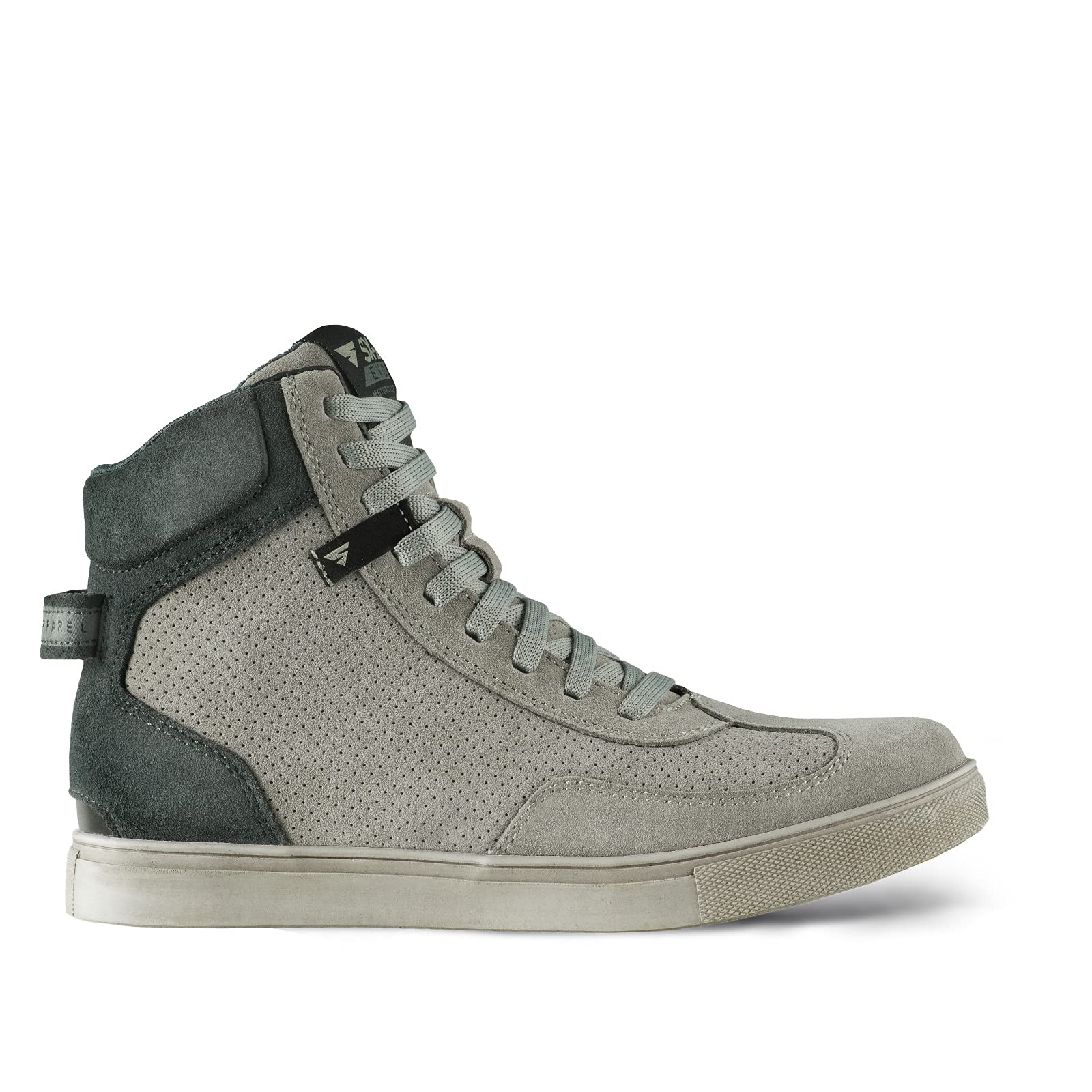 SHIMA SX-2 Evo Motorcycle Riding Shoes Men Boots Ventilated Leather Street Summer Suede Sport Stealth Touring Shoe Moto Footwear Bikers Powersports (Mens, Grey, 10.5) - Image 4