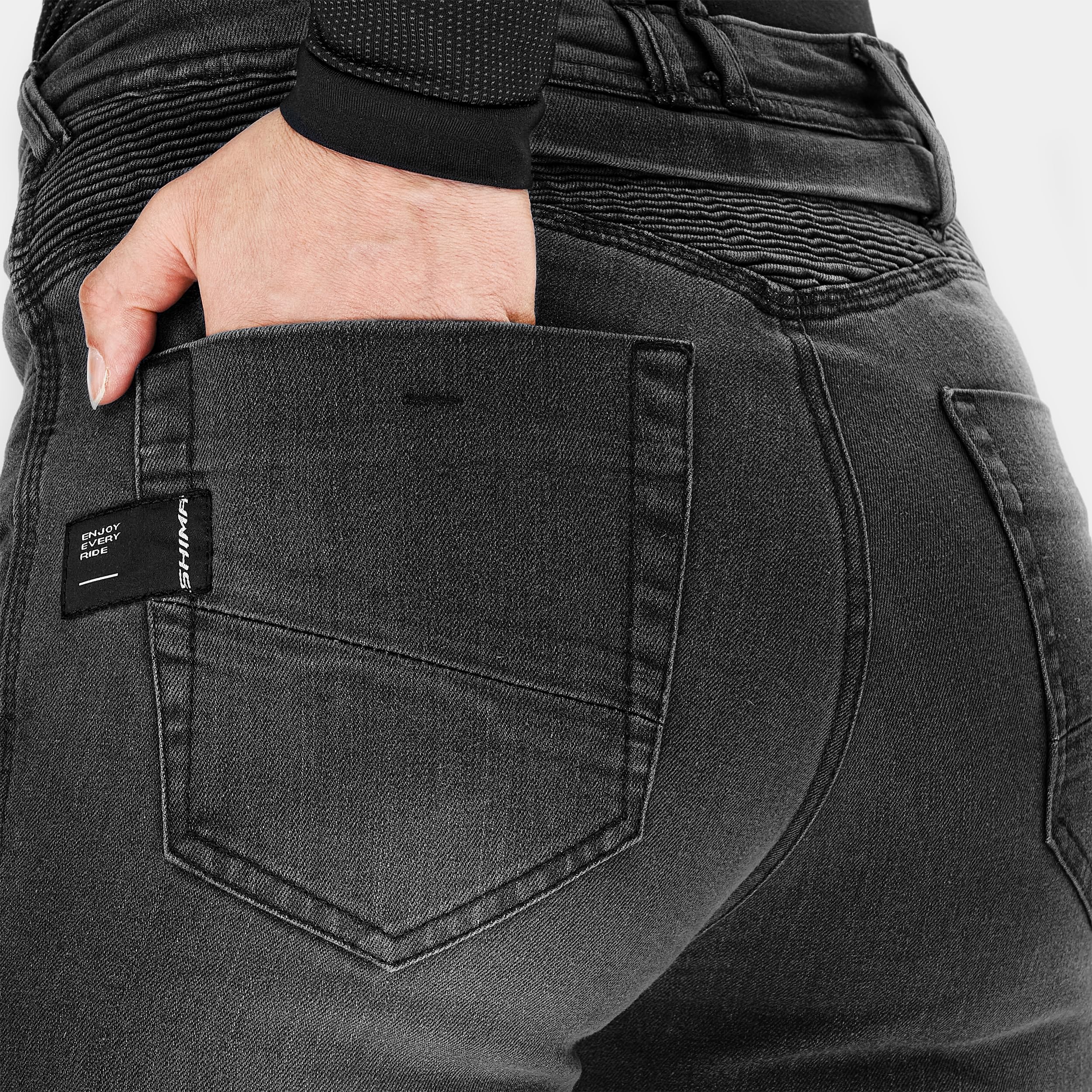 SHIMA Zenith Motorcycle Jeans for Men Women GFLEXX Knee Protectors Motorbike Mens Armoured Trousers Lightweight Bike - Image 8