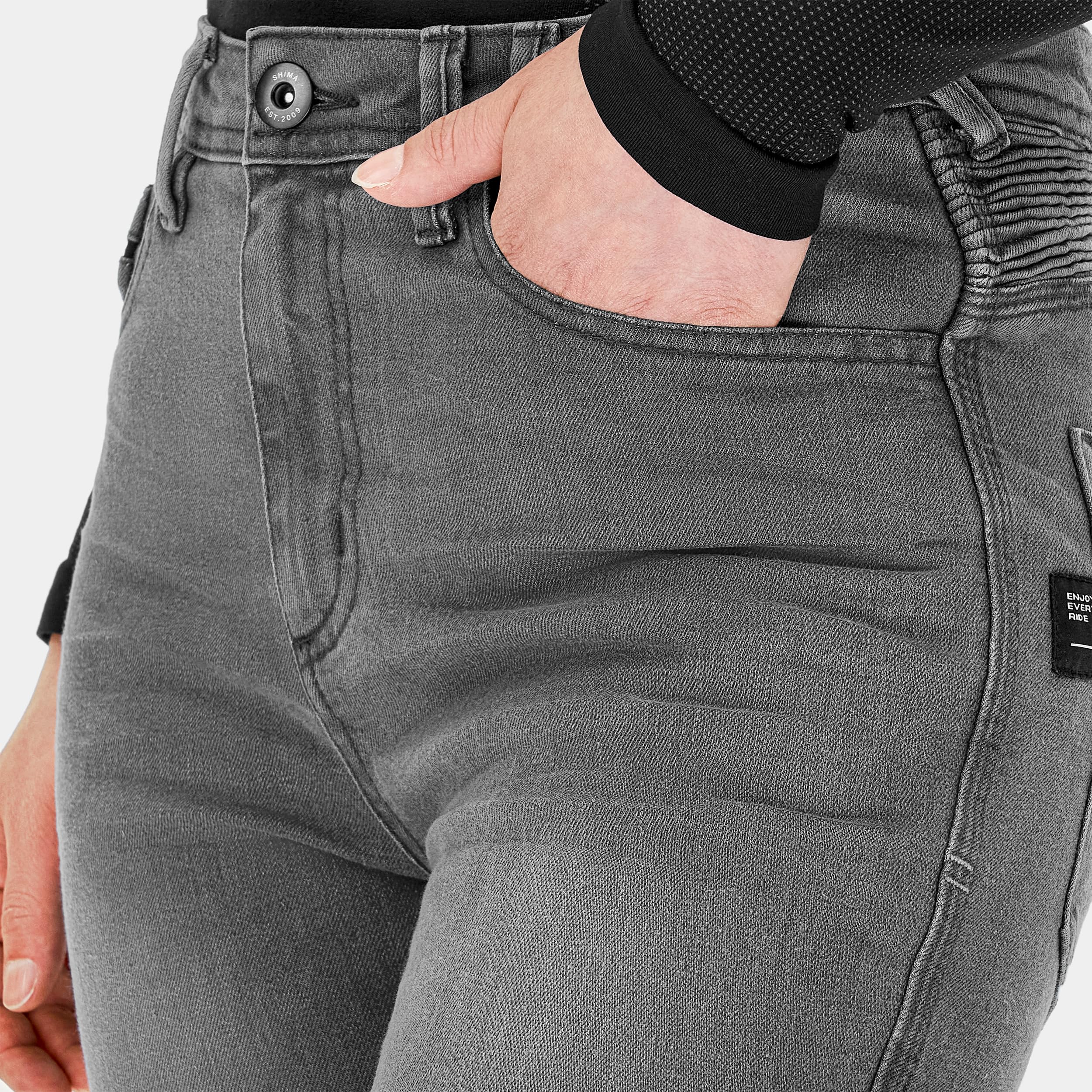 SHIMA Zenith Motorcycle Jeans for Men Women GFLEXX Knee Protectors Motorbike Mens Armoured Trousers Lightweight Bike - Image 6